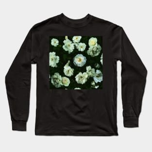 Cool White Roses Long Sleeve T-Shirt